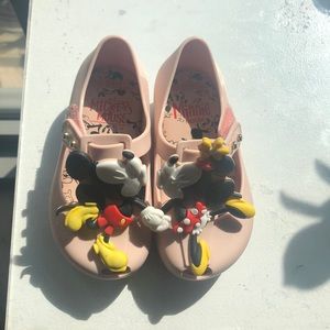 Mini Melissa pink Minnie Mouse Shoe sz 6